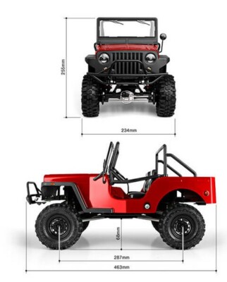Gmade 1:10 GS01 Sawback 4ls RC Truck Jeep Scale Crawler Kit | eBay