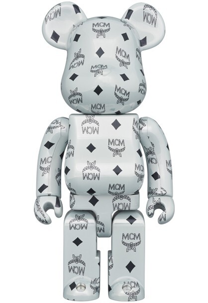 BE@RBRICK MCM WHITE CHROME Ver.100% 400% Medicom Toy New | eBay