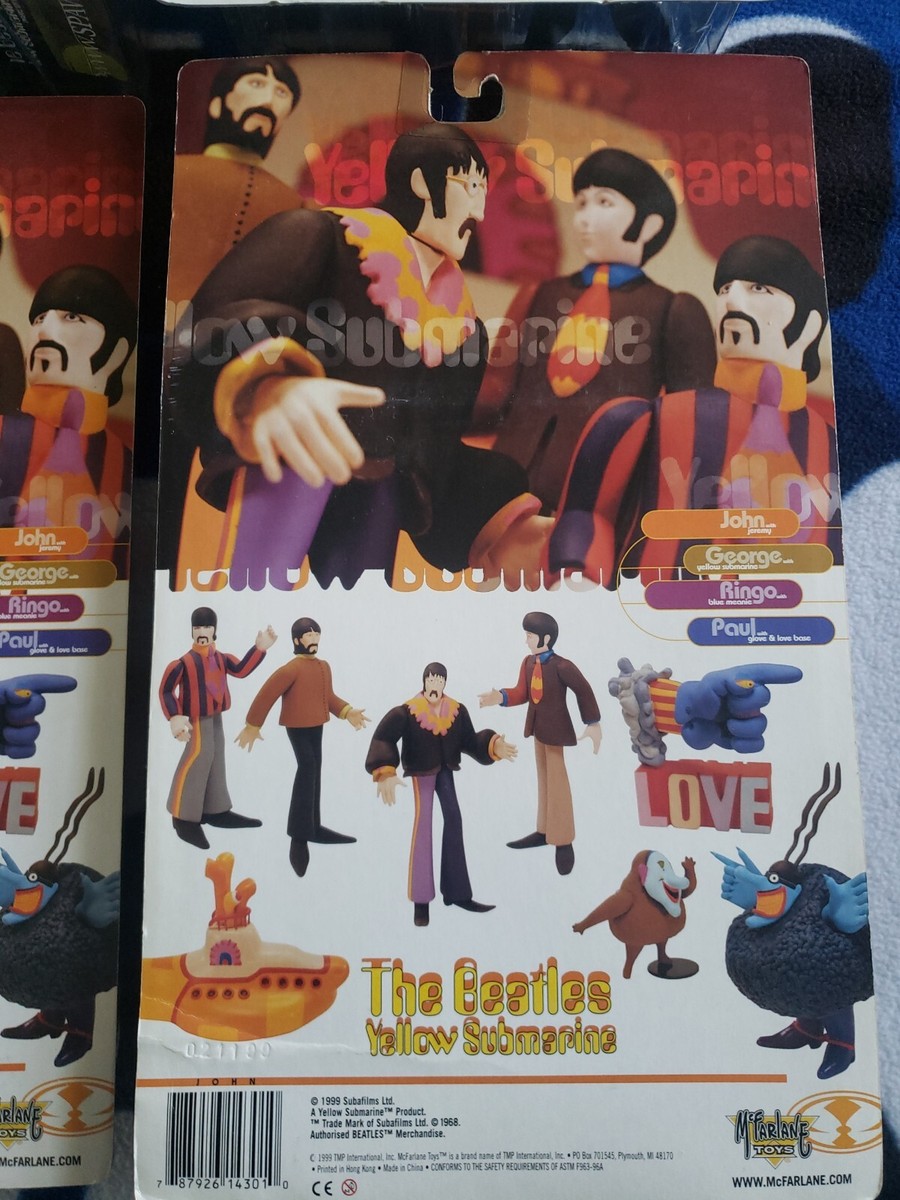 The Beatles Yellow Submarine Set of 4 Action Figures 1999