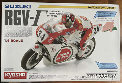 Rare Kyosho HANG-ON Racer SUZUKI RGV-Γ RVG-F 1/8 RC BIKE from