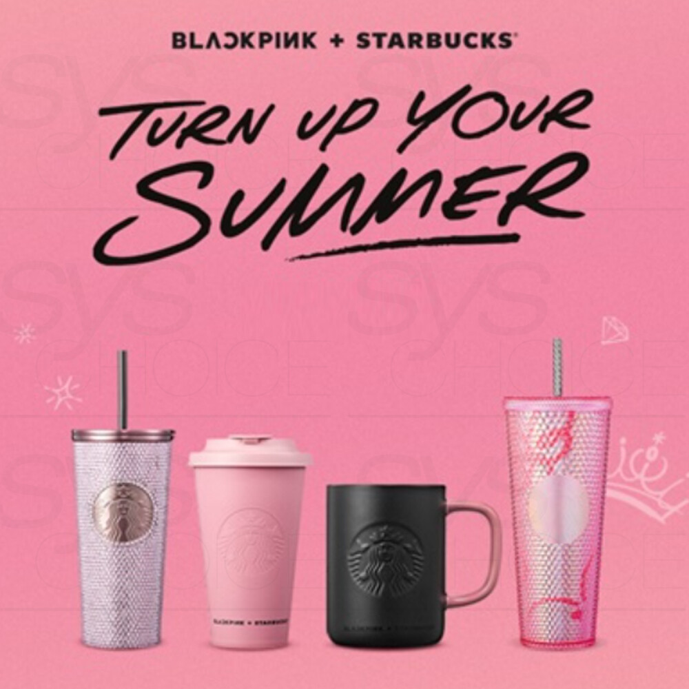 BLACKPINK + STARBUCKS TURN UP YOUR SUMMER MD +Tracking Number | eBay