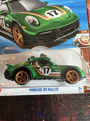 Hot Wheels Porsche 911 Rallye - Green - Super Treasure Hunt G Case
