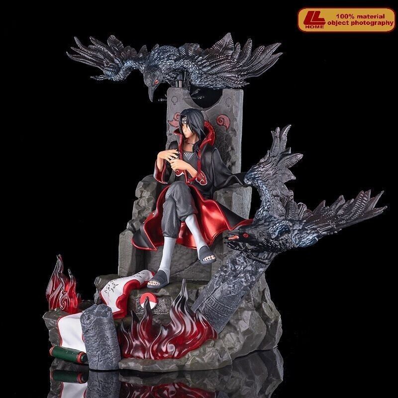 Anime Ninja Shippuden Uchiha Itachi Sit Throne Crow Collection