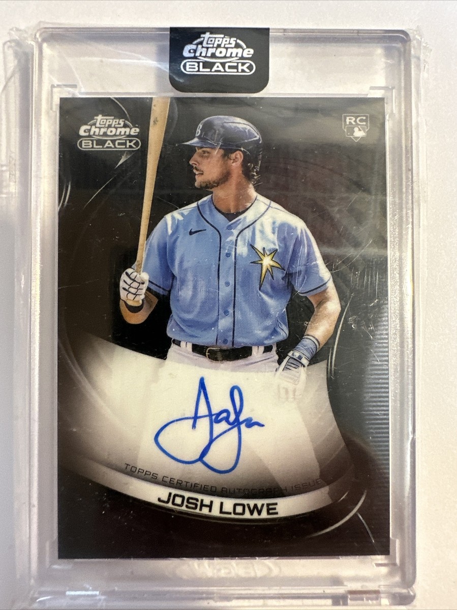 2022 Topps Chrome Black Autographs #CBAJL Josh Lowe Rookie Auto