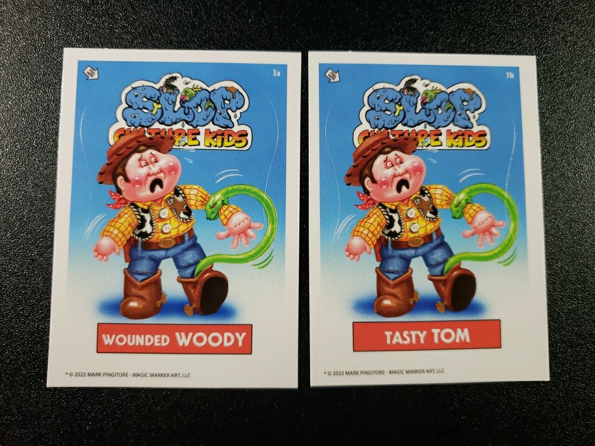 Toy Story Tom Hanks Woody Slop Culture Kids Card Set Garbage Pail