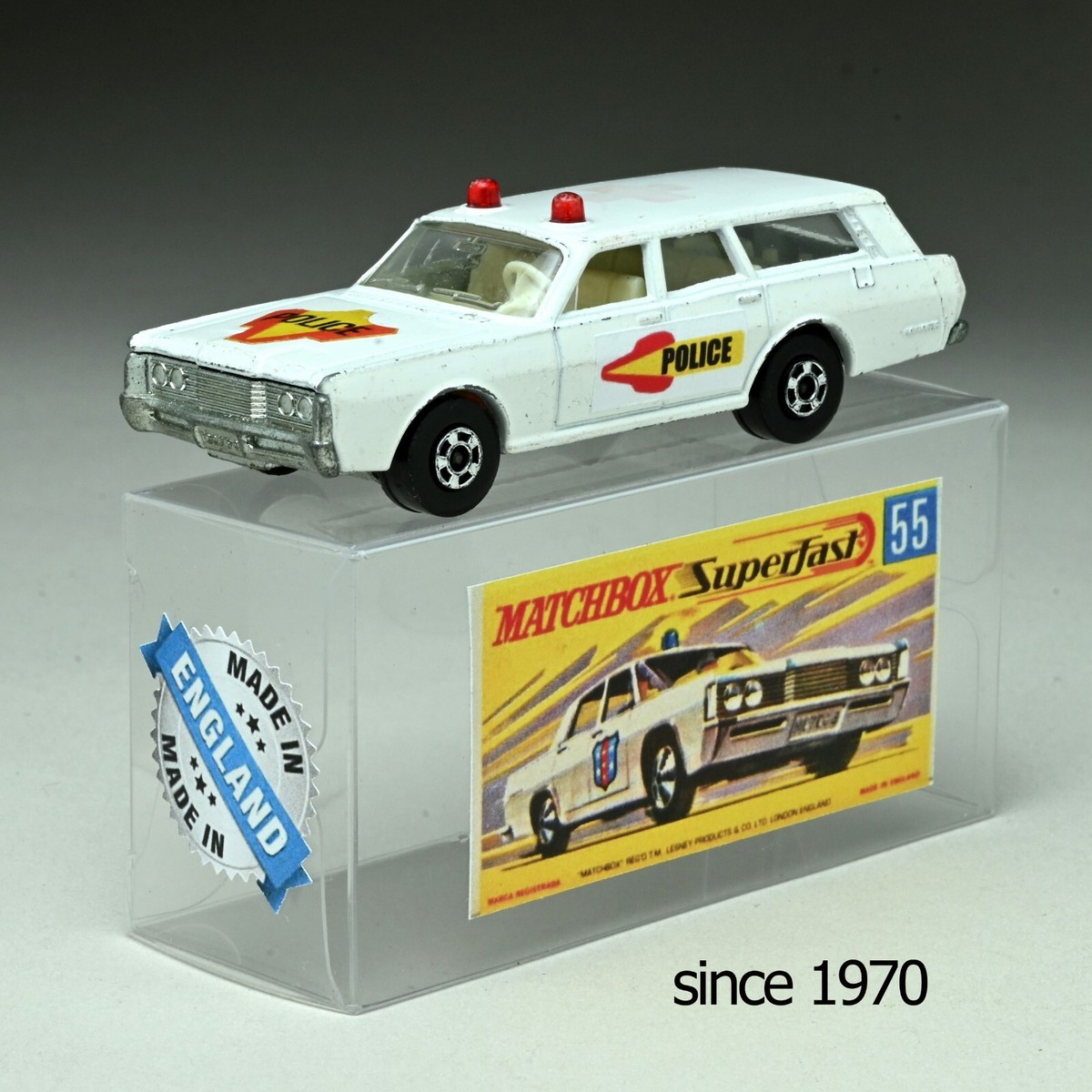 1971 Lesney Matchbox Superfast No.55 Mercury Police Commuter