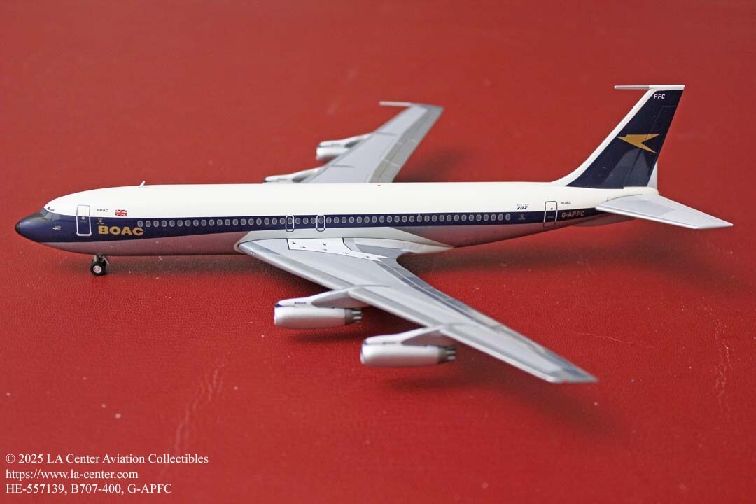 Herpa Wings British BOAC Airways Boeing 707-400 Old Color Diecast