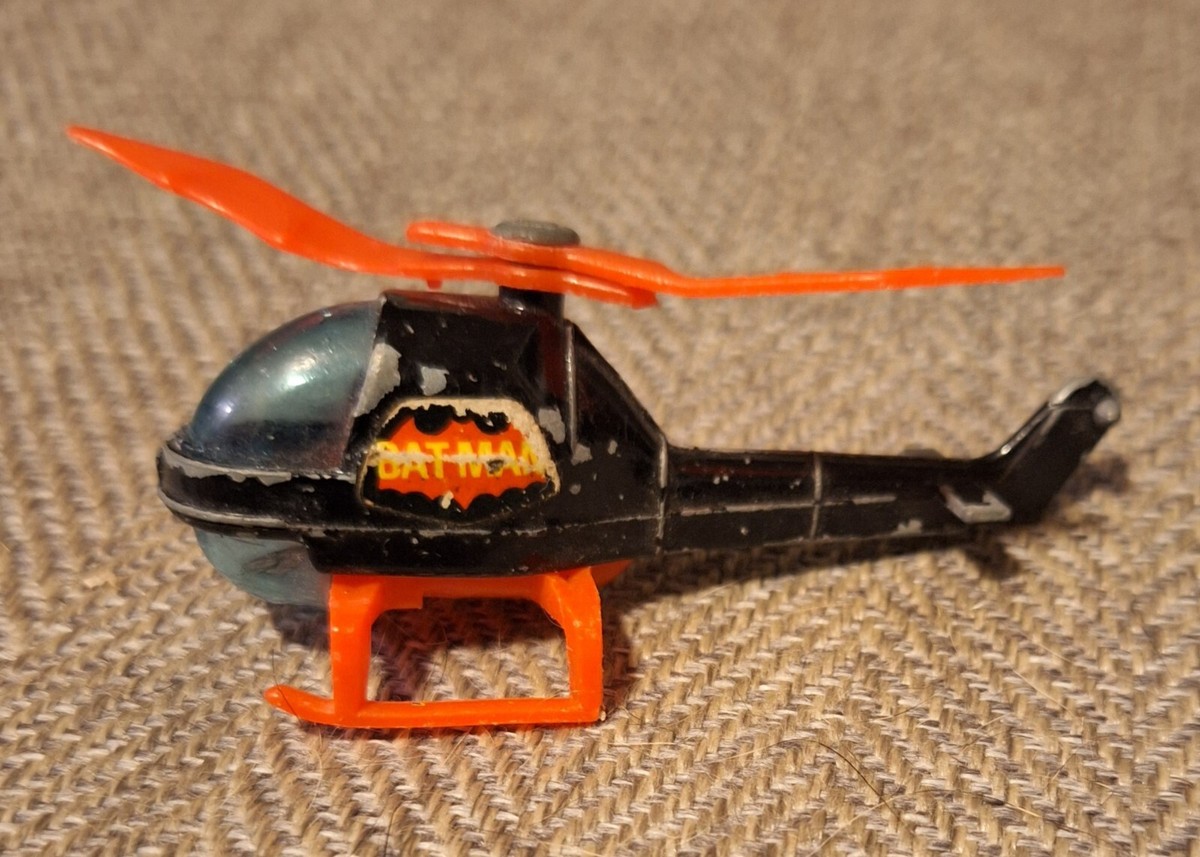 Vintage 1976 Corgi Jr DC Comics Batman Batcopter Diecast
