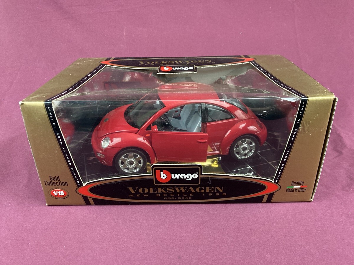 burago ブラーゴ ワインレッド ビートル 1/18 レトロ Burago Gold