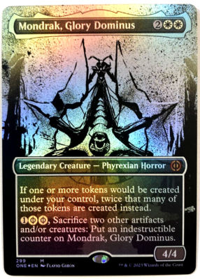 MTG Mondrak, Glory Dominus *SHOWCASE FOIL* Phyrexia: All Will Be