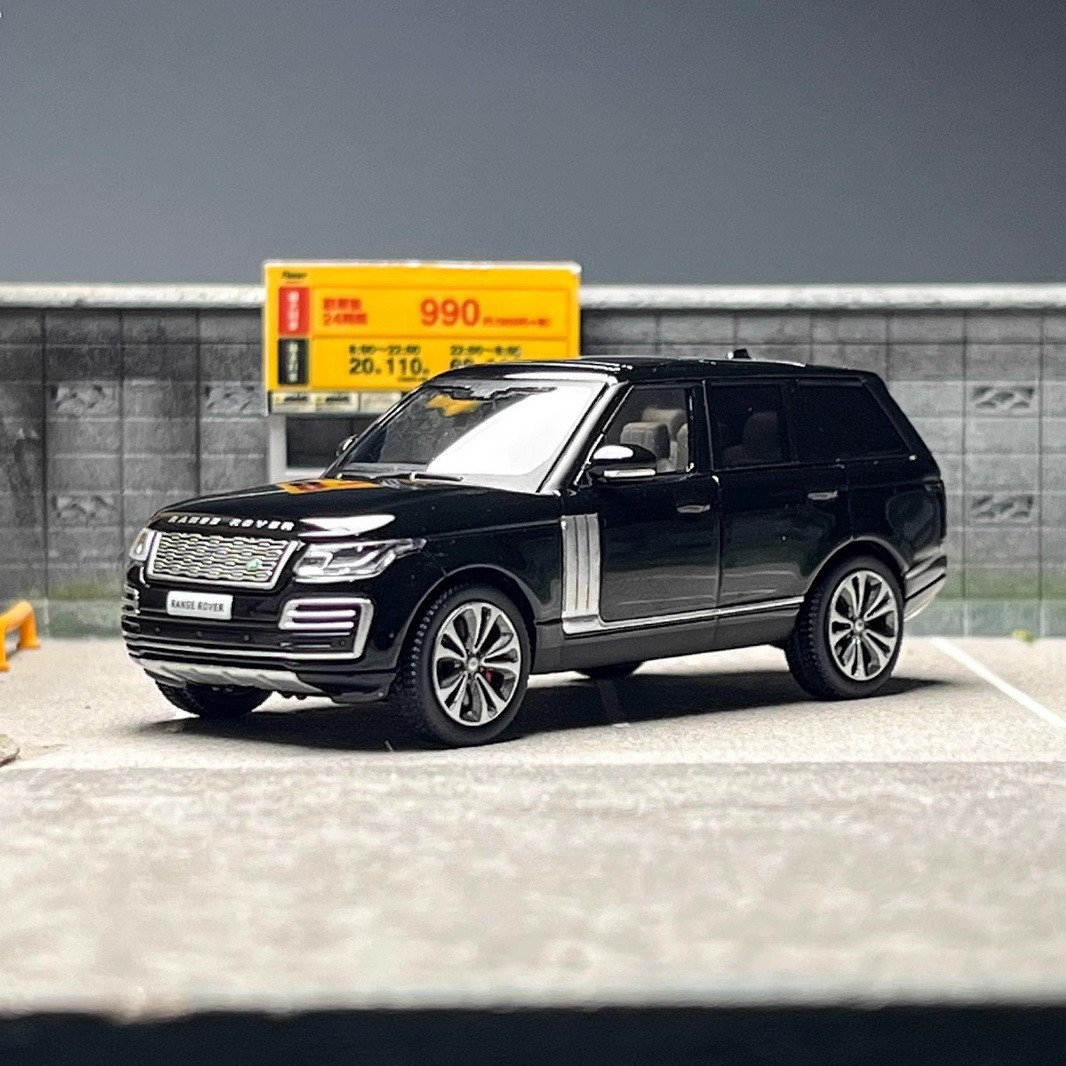 MASDI 1/64 Scale Land Rover Range Rover 2020 Black Diecast Car