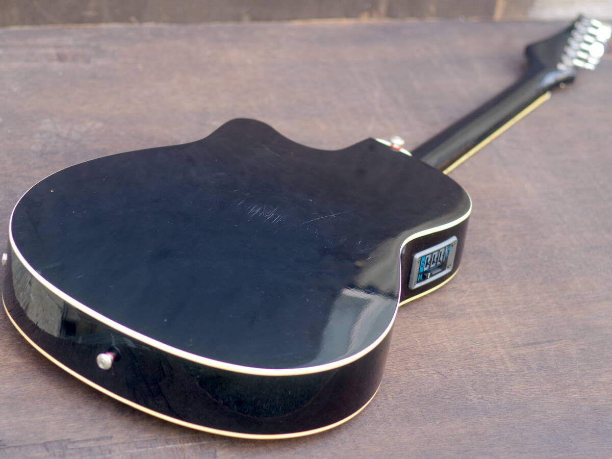 Electric Acoustic Guitar Morris PA-60 Powered Sunburst Vintage