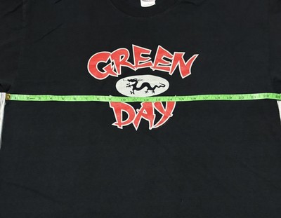 Vintage Green Day Pop Disaster Tour 2002 Black T-shirt Adult Size