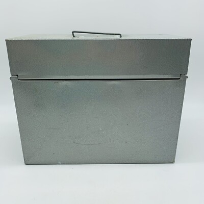 Vintage Metal File Box Travel 10