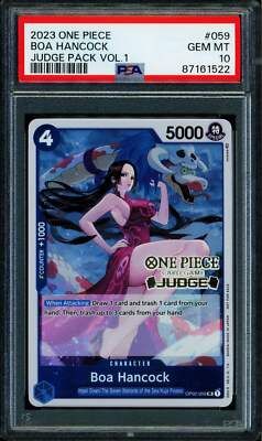 Boa Hancock - OP02-059 - PSA 10 - Judge Promo - English - One