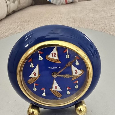 Tiffany & Co. Desk Clocks Travel Alarm,Office Clock original swiss
