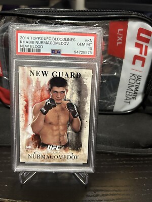 2014 Topps UFC Bloodlines Khabib Nurmagomedov New Blood #NB-KN PSA