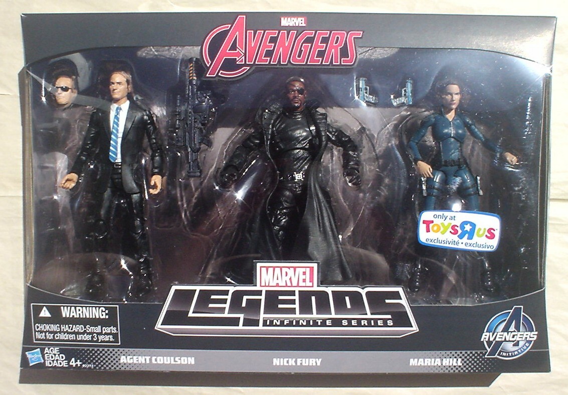 SHIELD 3-PACK Marvel Legends Agent Phil Coulson Nick Fury Maria