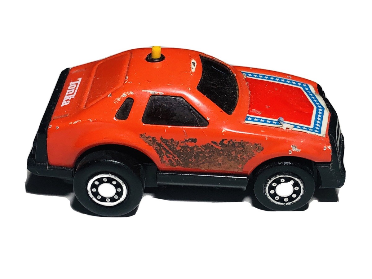 Vintage 1970's TONKA Pressed Steel Red Racing Car JAPAN Loose