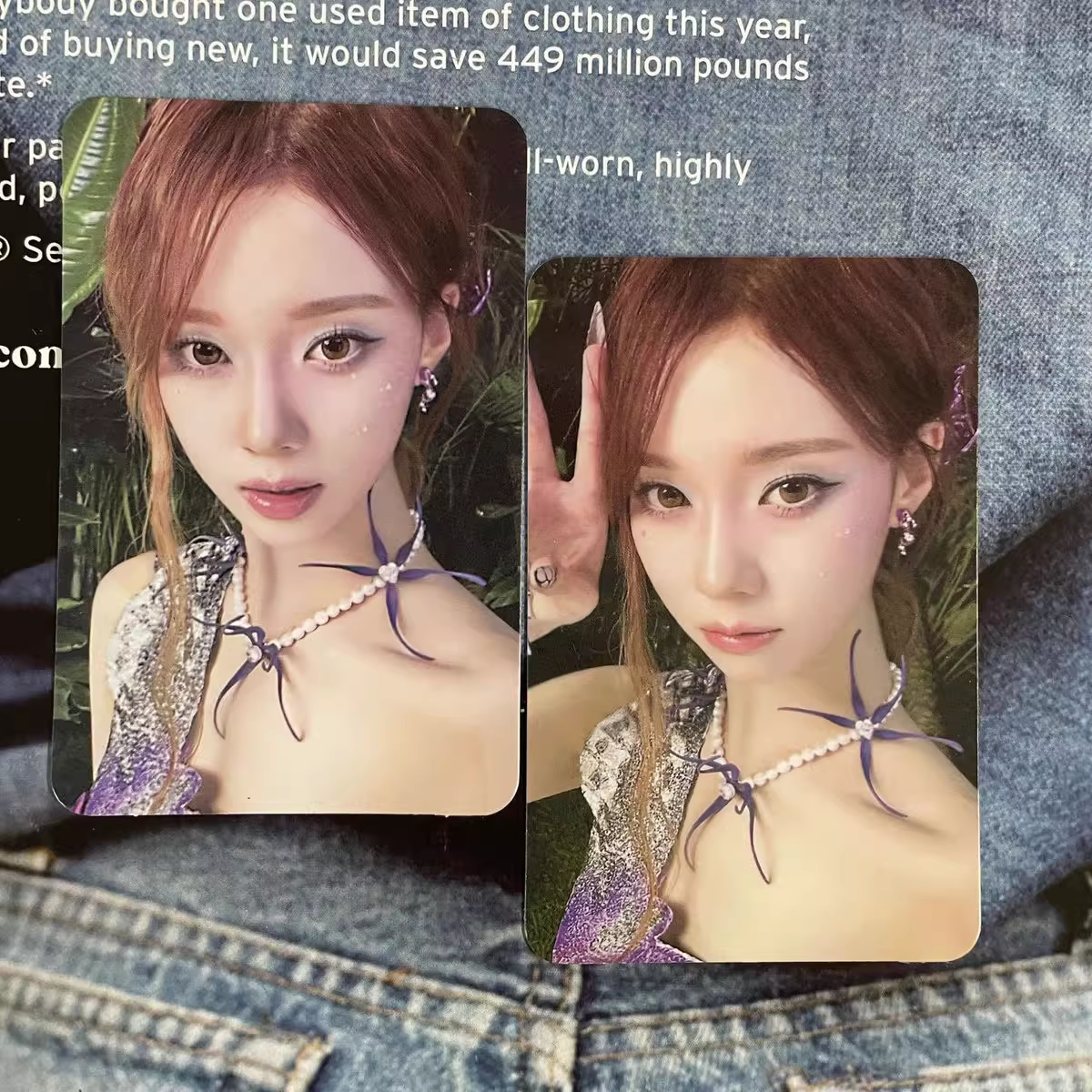 aespa Winter Photocard – Better Things Cup, Ring Pose, Peace Sign