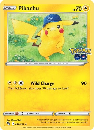 2022 Pokemon Go Pikachu-Holo #028 PSA 10 | eBay
