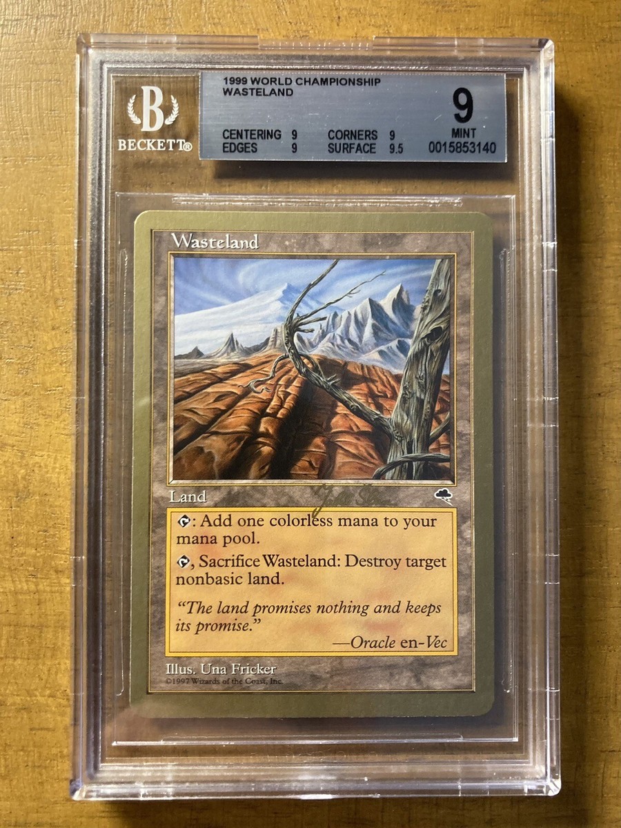 MTG✨WASTELAND✨1999 World Championship Deck TOKYO BGS QUAD 9's+