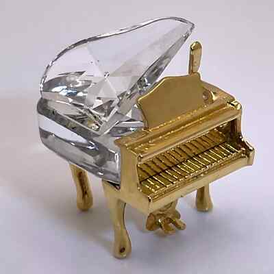 Swarovski Crystal Memories Gold Miniature Grand Piano 173368