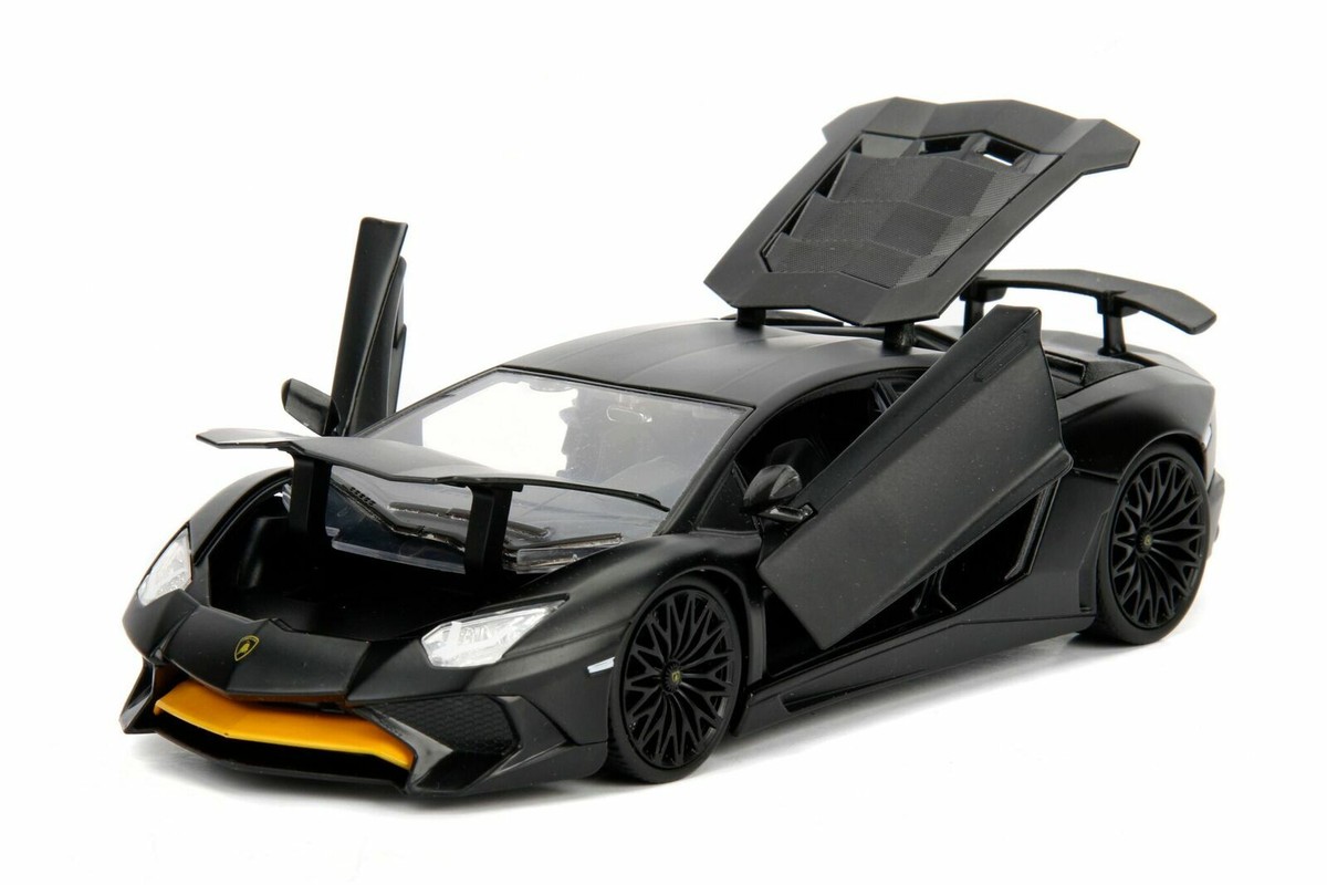 JADA HYPER SPEC LAMBORGHINI AVENTADOR SV MATTE BLACK 1:24 DIECAST