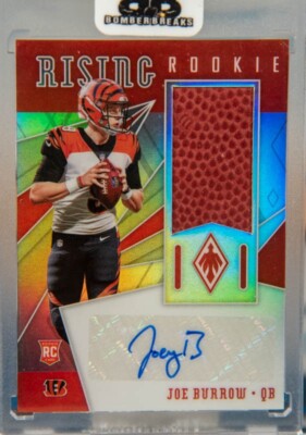 2020 Panini Phoenix Joe Burrow Football RC Rookie Patch Auto RPA