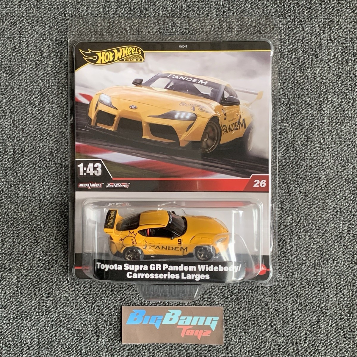 Hot Wheels Premium 1/43 Scale Toyota Supra GR Pandem Widebody #26