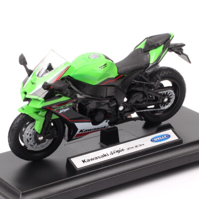 1/18 Scale Welly 2021 Kawasaki Ninja ZX10R Motorcycle Diecast