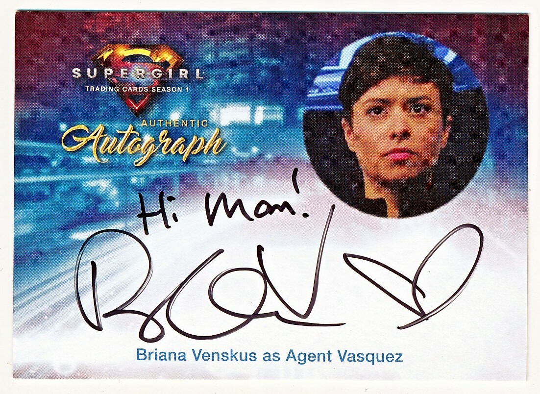 Supergirl Season 1 Briana Venskus as Agent Vasquez Inscription