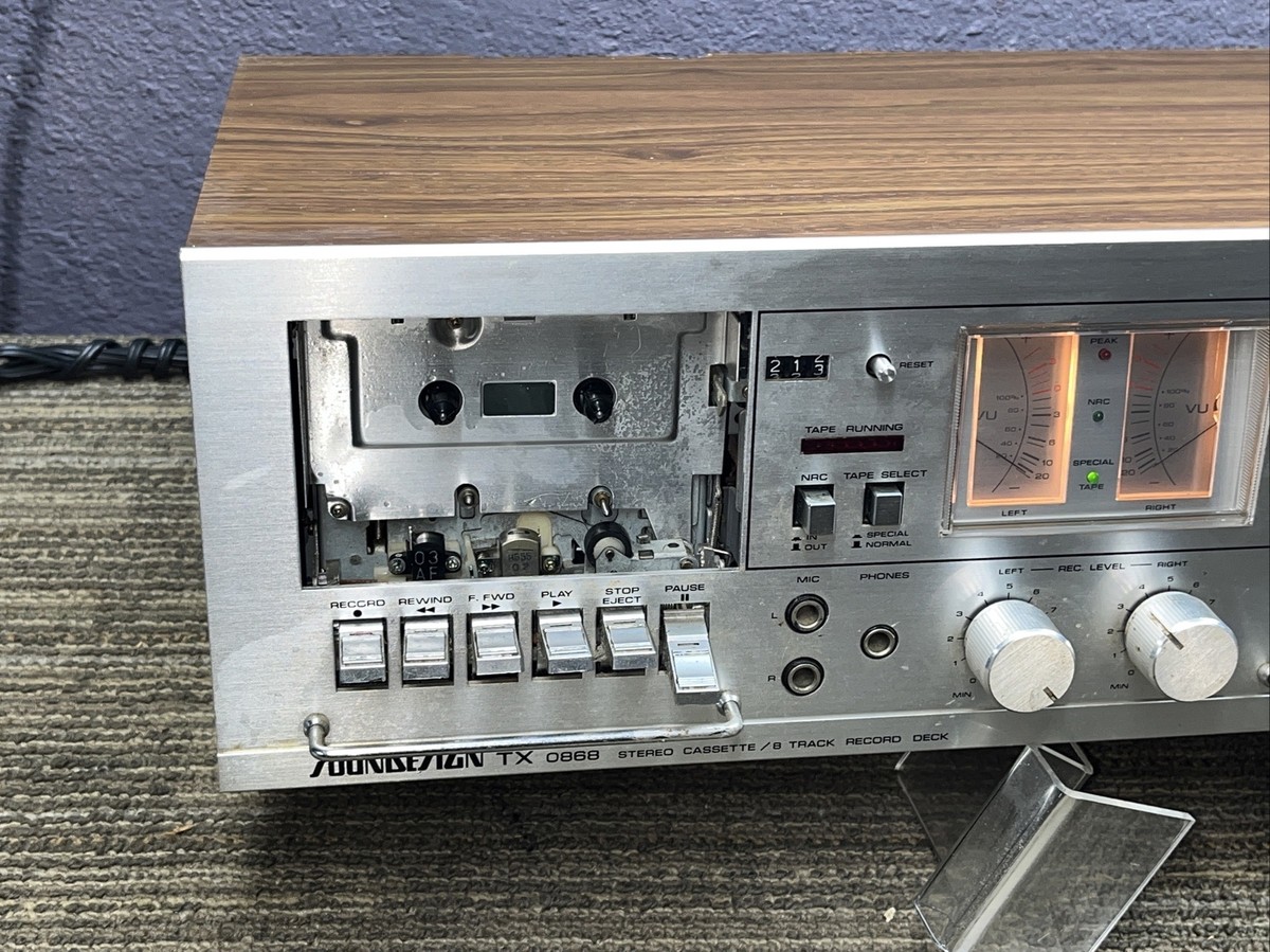 SOUNDESIGN TX 0868 Stereo Cassette 8 Track Recorder JAPAN AS-IS