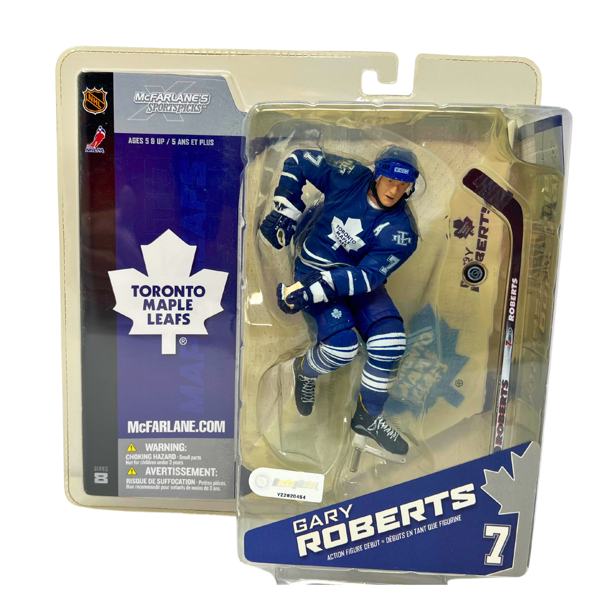 Mcfarlane NHL Series 8 Gary Roberts Toronto Maple Leafs Blue