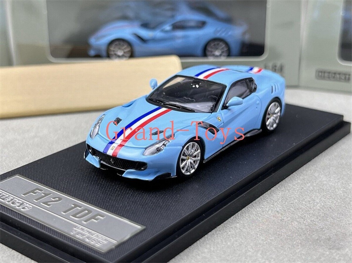 Little Toy 1/64 Scale Ferrari F12 TDF Blue Diecast Car Model Toy