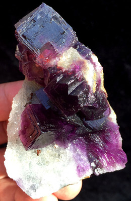 149g Amazing!!! Natural Fantastic Purple Cubic Fluorite Quartz