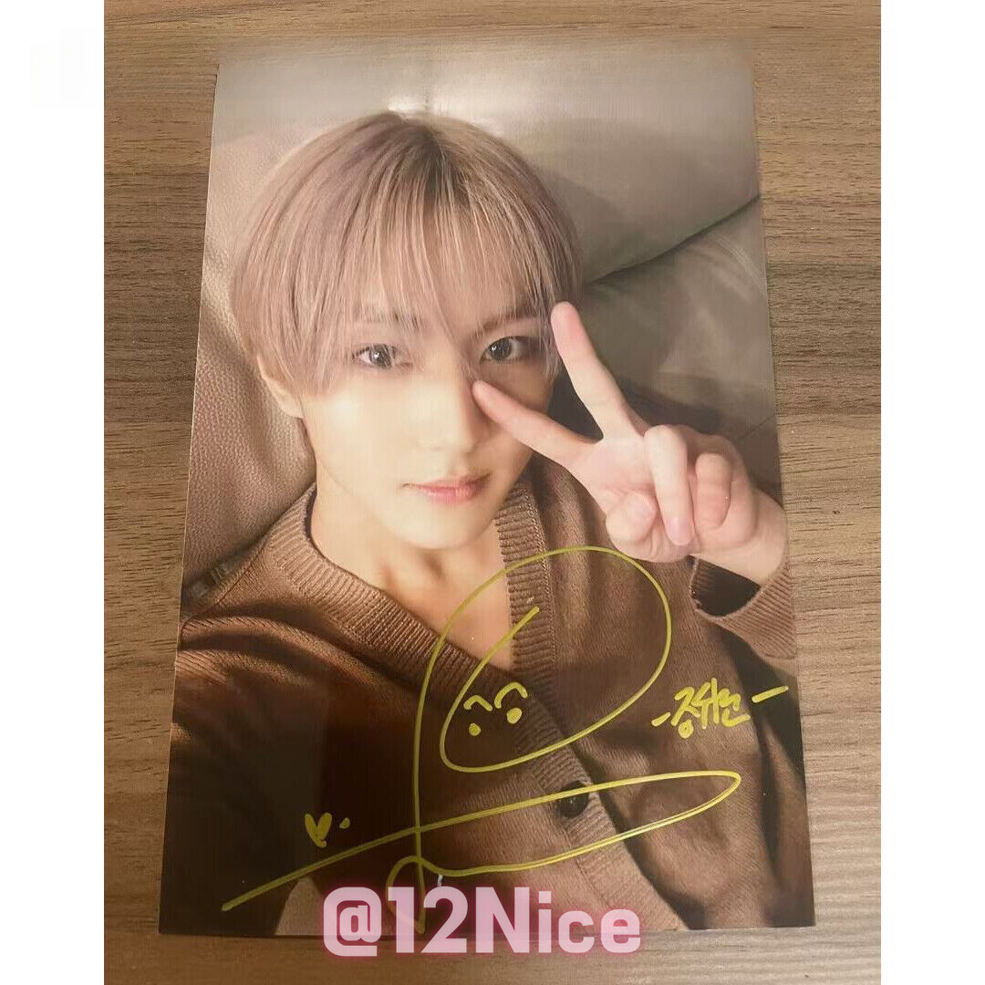 ENHYPEN JUNGWON Autographed Hand Signed Photo K-POP Collection 4*6
