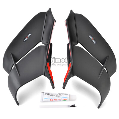 Aerodynamic Side Fairing Winglets Wings Spoiler For Kawasaki ZX