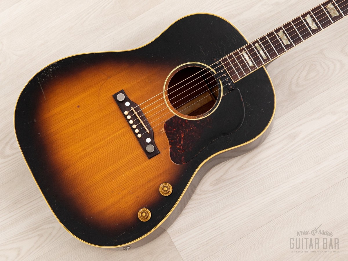 1955 Gibson J-160E Vintage Acoustic Electric Guitar Solid Top/Back