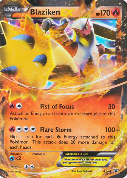 Pokemon - Blaziken EX - XY54 - Hoenn Power Tin Promo - XY - Black