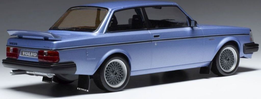 1/18 Scale - Volvo 240 - Turbo - Custom - Matt Blue - 1986 - IXO