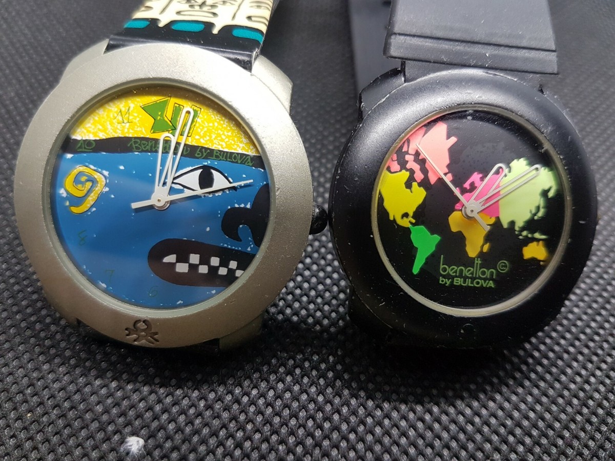 LOT OF 2 benetton by BULOVA WATCH | eBay
