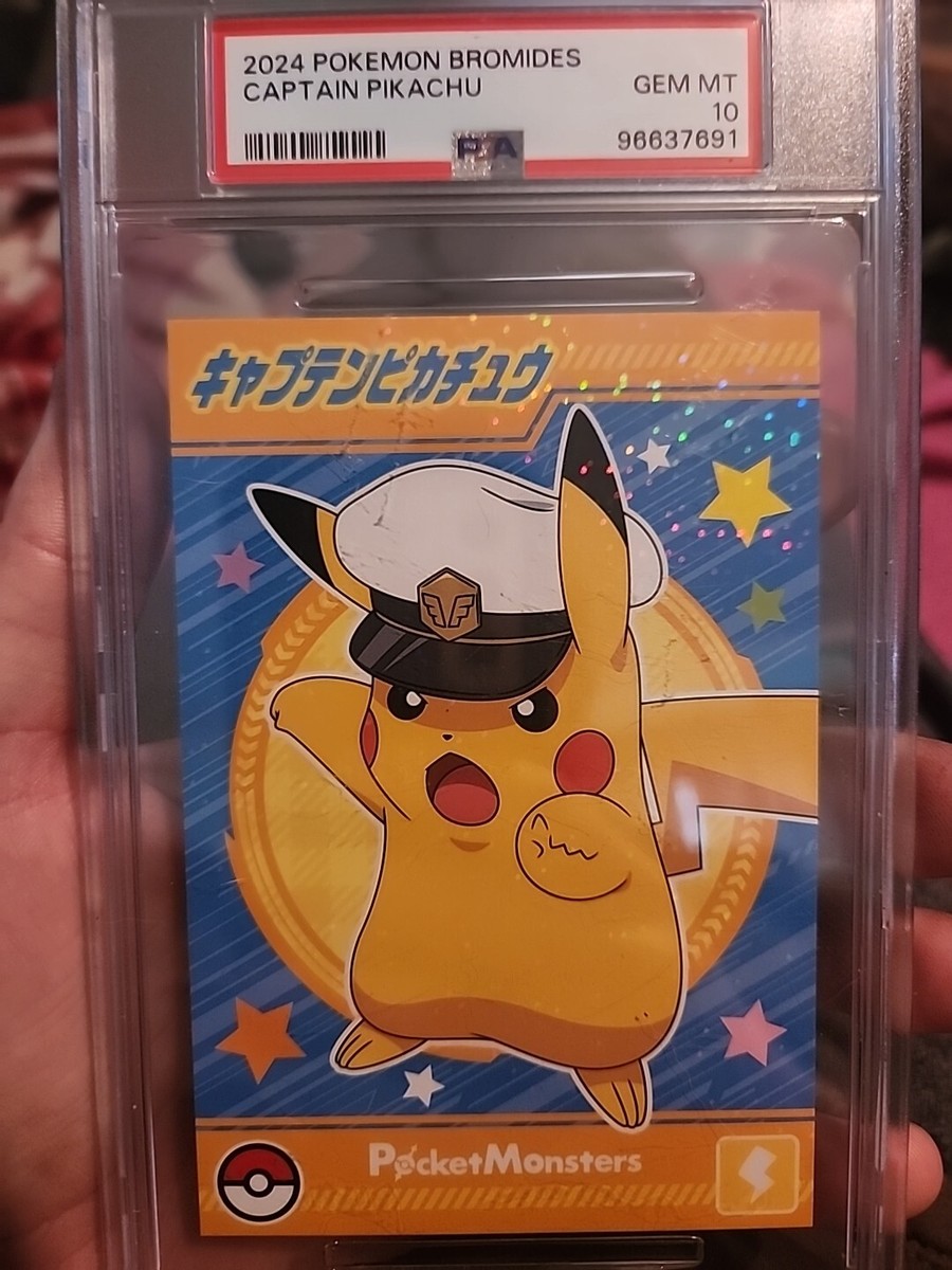 PSA 10 ENSKY 2024 POKEMON BROMIDES Captain Pikachu POP Of 2