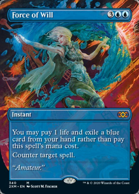 MTG FORCE OF WILL EXC - FORZA DI VOLONTÀ - 2XM FULL ART - MAGIC | eBay