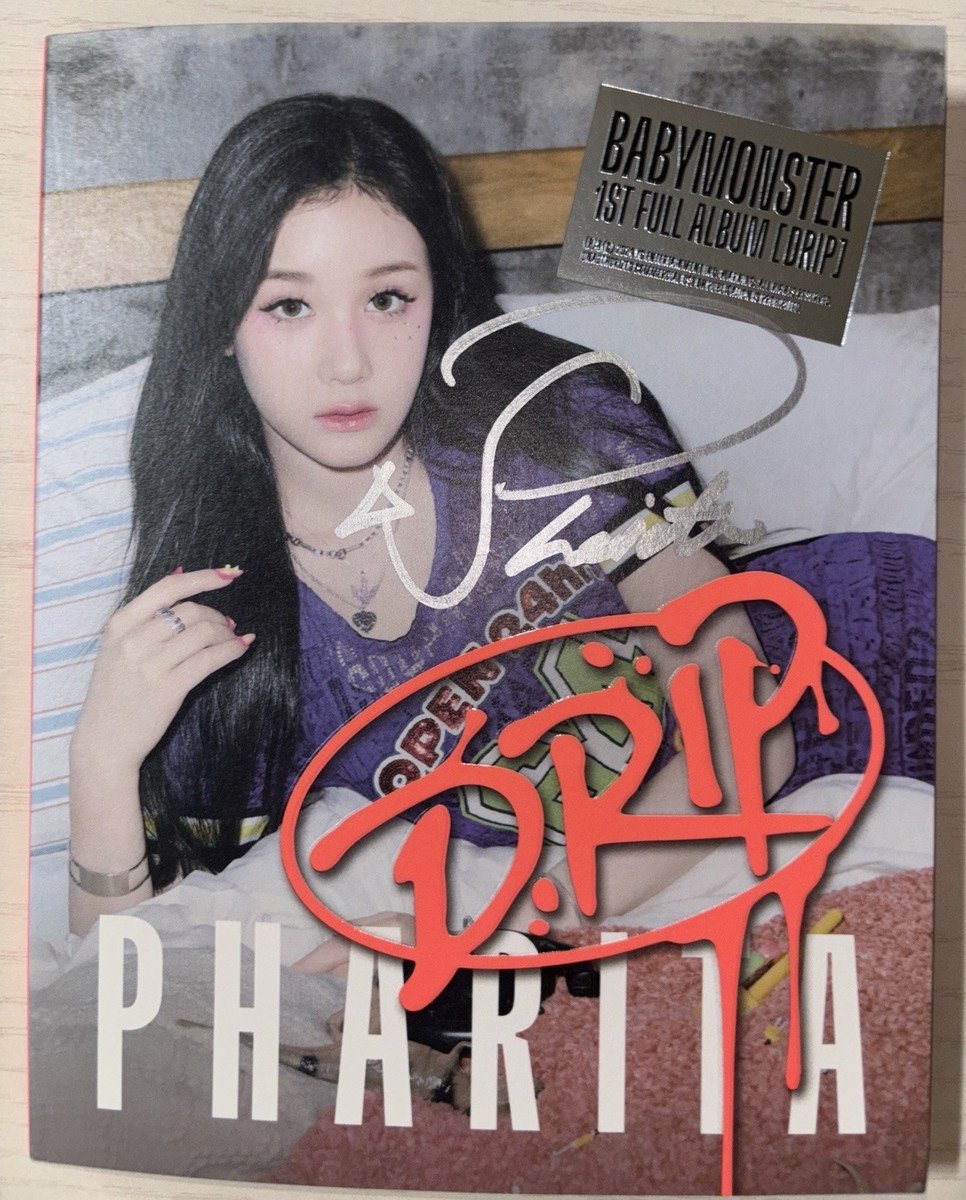 BABYMONSTER [DRIP] PHARITA Autographed Signed Tag Album | eBay