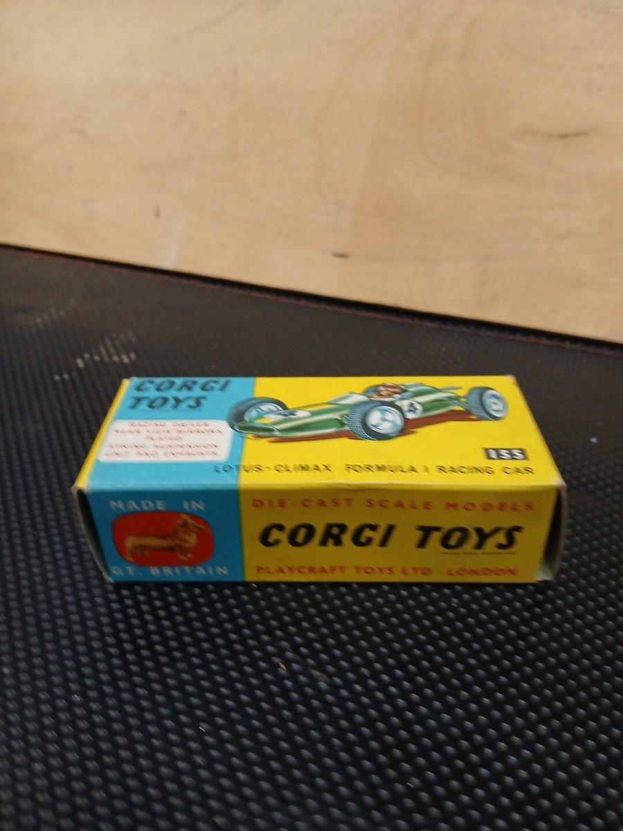 Corgi Toys Lotus Climax Formula 1 F1 #155 1/43 Vintage Die Cast