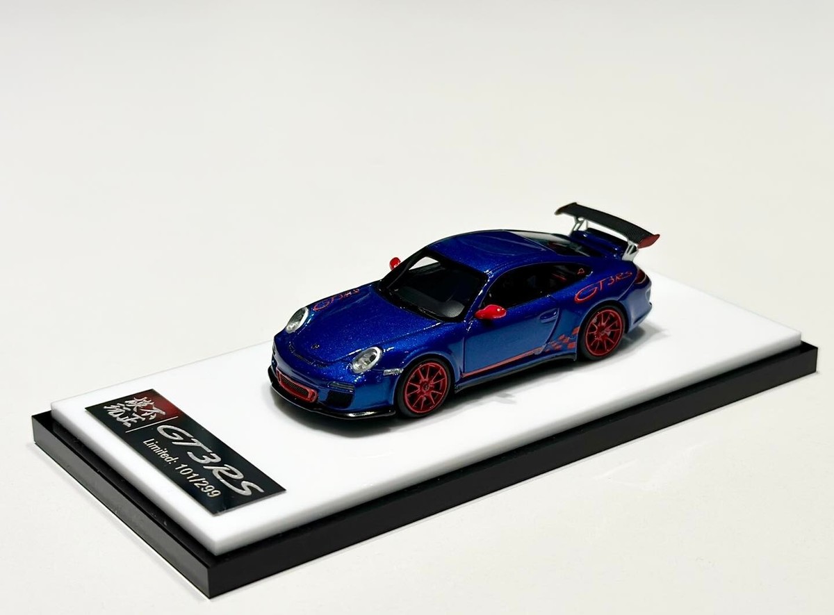 1/64 Porsche 911 (997.2) GT3 RS Aqua Blue by Cars Lounge / Autoart