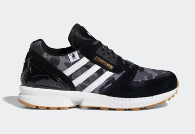Size 11 - BAPE x Undefeated x adidas ZX 8000 A-ZX Series - Black