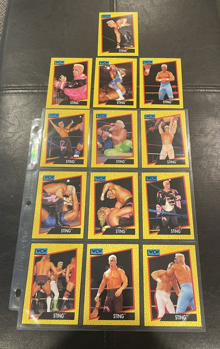 WCW Vintage 1991 Impel Sting Yellow Wrestling Card #1-13 | eBay