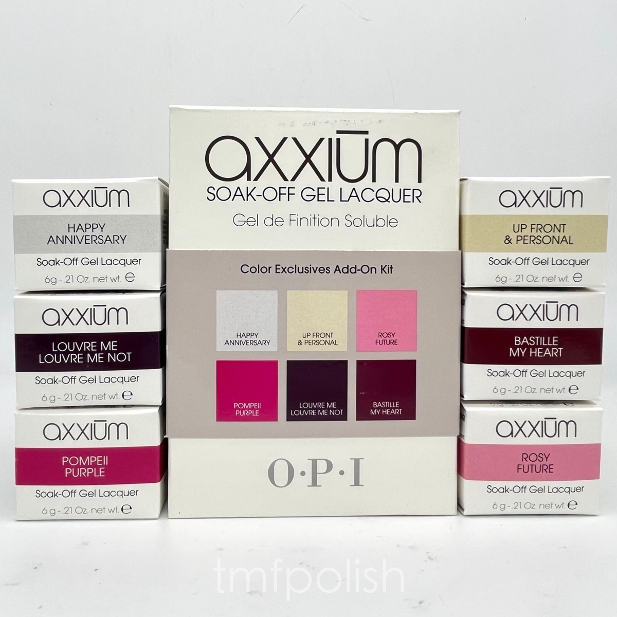 New OPI Axxium Color Exclusives Add On Kit Gel Pod Set | eBay